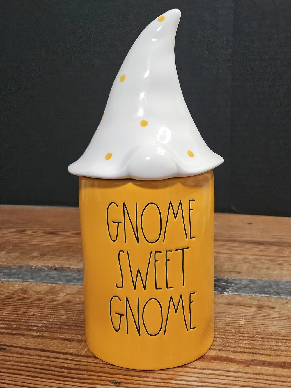 DW Home Ceramic Candle Jar in Bright Yellow